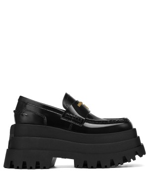 Női Naked Wolfe Delusion Box Loafers Fekete | QLA572PD