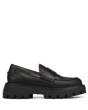 Női Naked Wolfe Flawless Bőr Loafers Fekete | ZRV6459OH