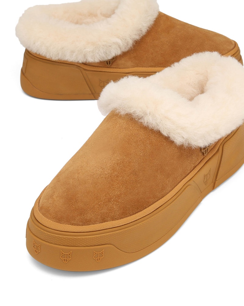 Férfi Naked Wolfe K-02 Shearling Csizma Barna | ISD6682SW