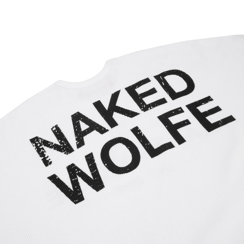 Férfi Naked Wolfe Thermal Pulóverek Fehér | XPF1491PX