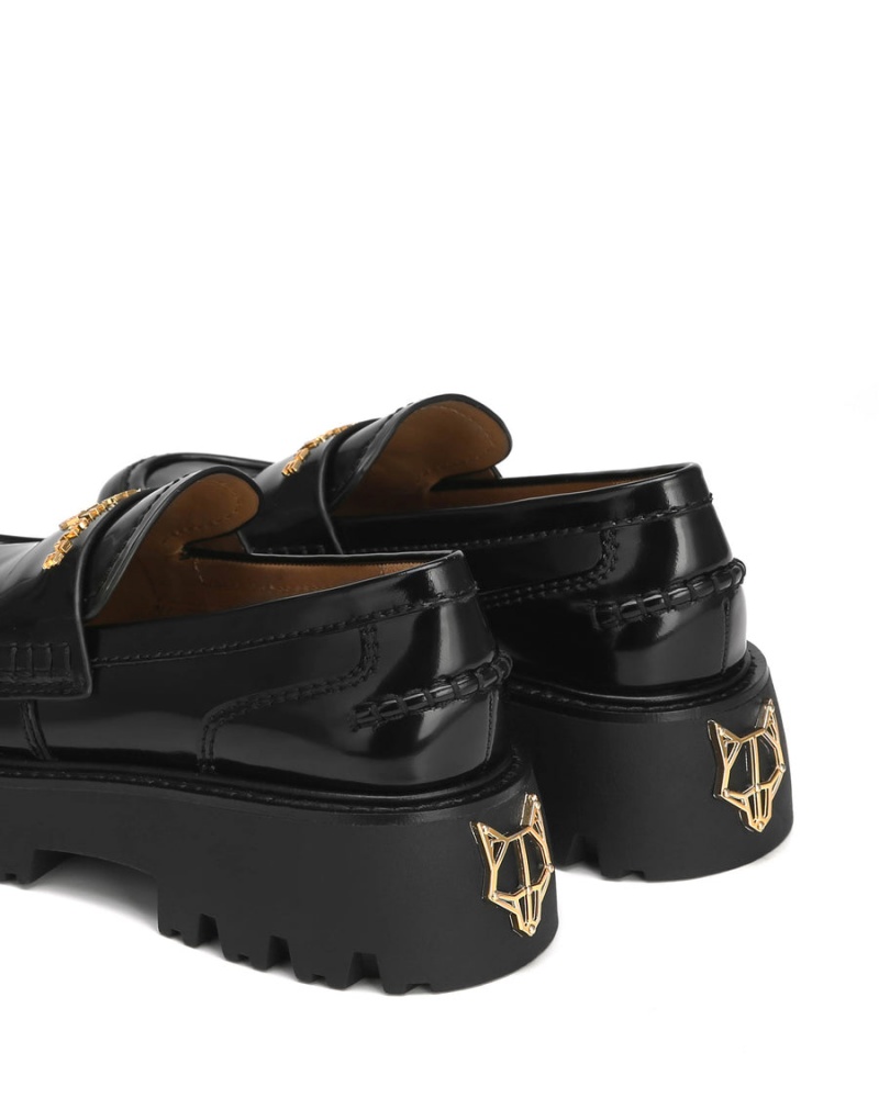 Női Naked Wolfe Flawed Box Loafers Fekete | MEB181HA