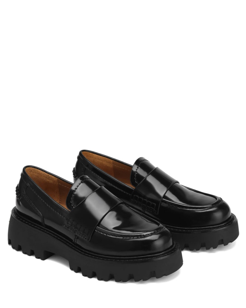 Női Naked Wolfe Flawless Box Loafers Fekete | RBP10047JG