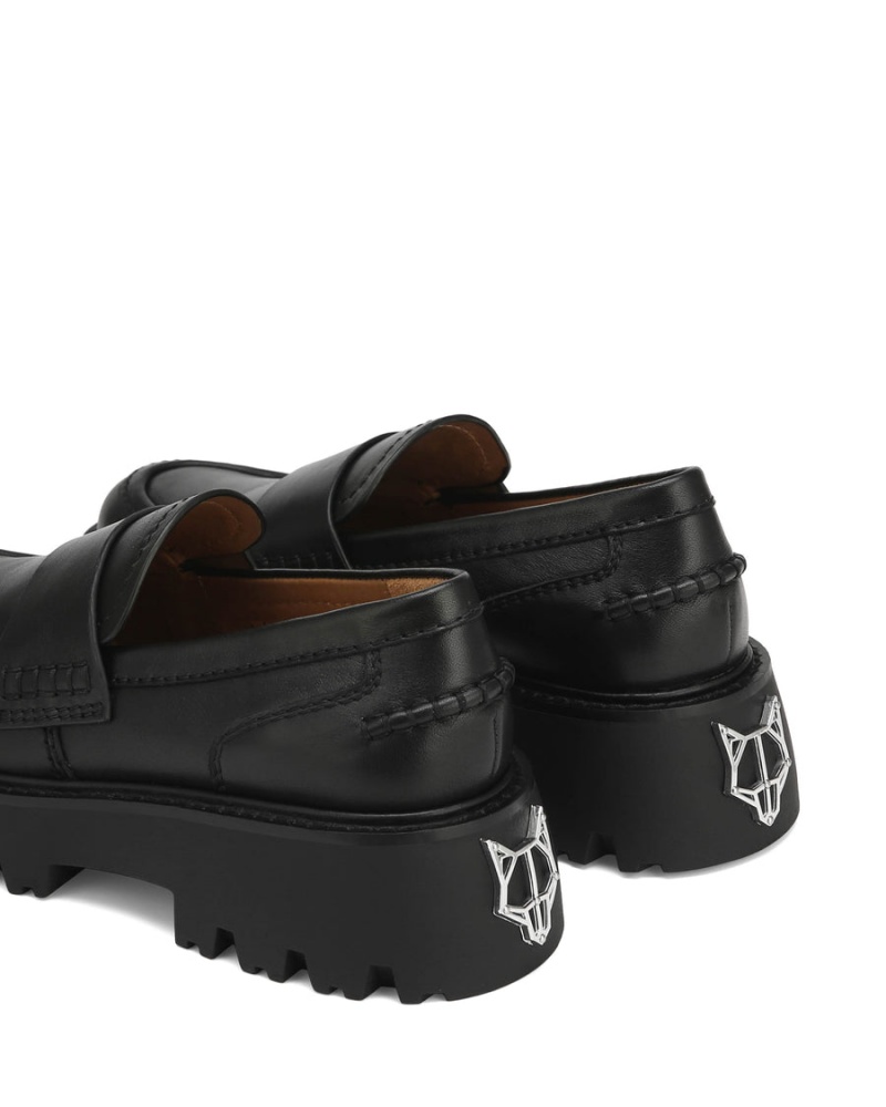 Női Naked Wolfe Flawless Bőr Loafers Fekete | ZRV6459OH