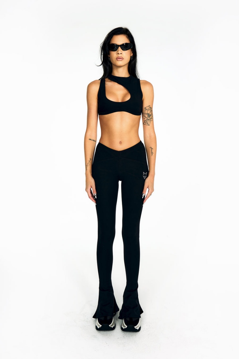 Női Naked Wolfe Ultra Flared Leggings Fekete | BMQ2415AS